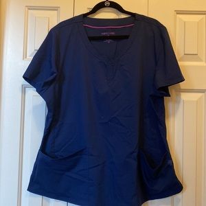 Scrub top navy
